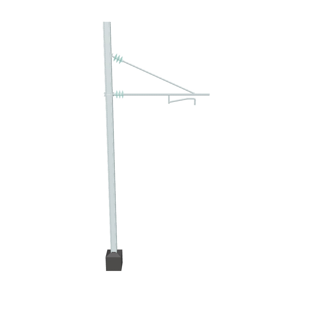 Poteau caténaire 25k Simplifié