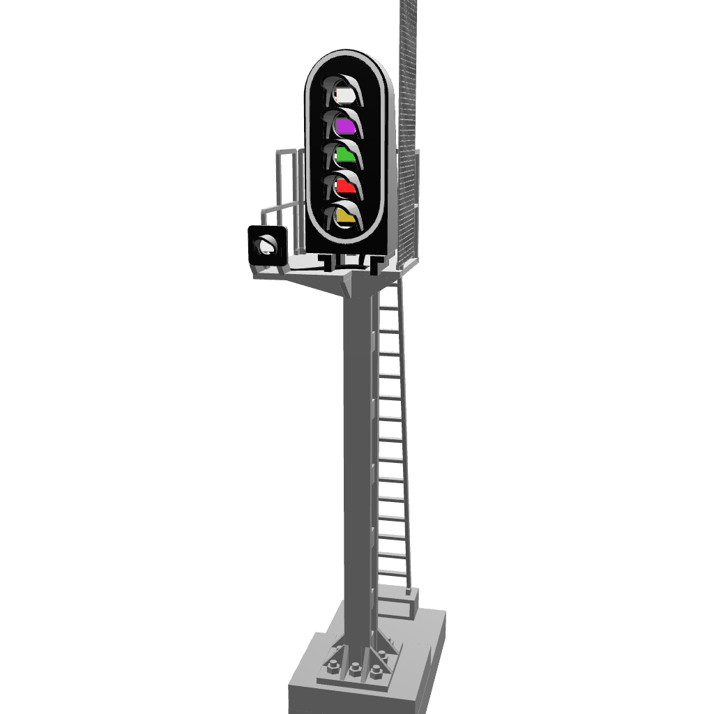 Signal type C - 5 Feux (Manoeuvre)